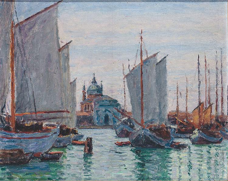  Schiffe an der Zattere in Venedig